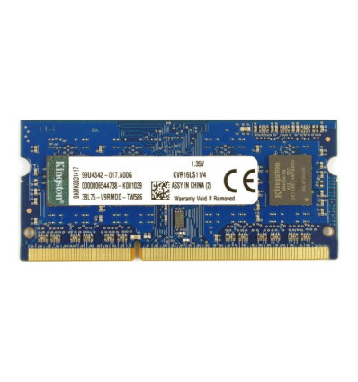Kingston 4GB RAM DDR3 1600MHz CL11 SODIMM