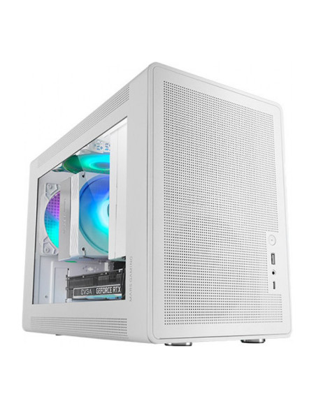 Mars Gaming MC-XPS Blanca Micro-ATX Caja para PC