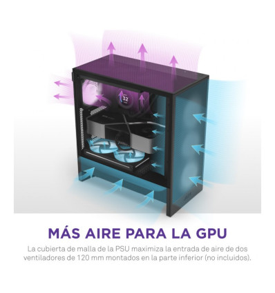 NZXT H5 Flow RGB (2024) e-ATX Caja para PC