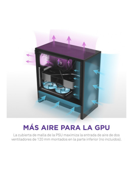 NZXT H5 Flow RGB (2024) e-ATX Caja para PC
