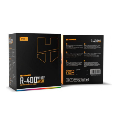 NOX Hummer R-400 aRGB Blanco Disipador CPU