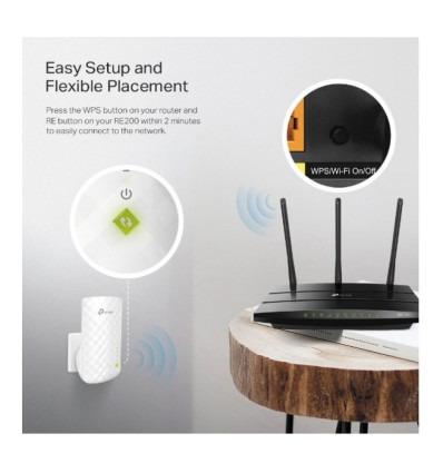 Repetidor TP-LINK RE200 de 750 Mbps
