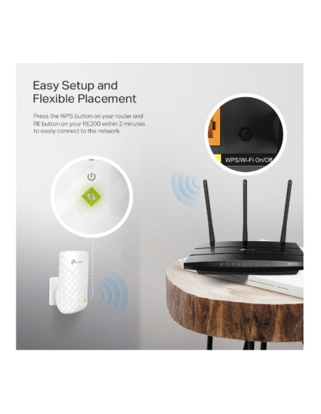 Repetidor TP-LINK RE200 de 750 Mbps