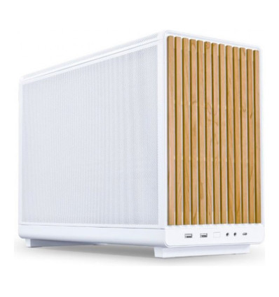 Lian Li A3 Wood Blanca Micro-ATX Caja para PC
