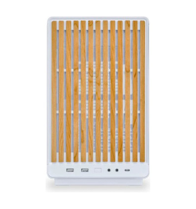 Lian Li A3 Wood Blanca Micro-ATX Caja para PC