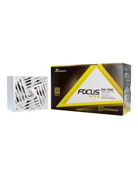 Seasonic Focus GX-750 ATX 3 2024 (PCIe 5.0) Blanca Fuente de alimentación 750W