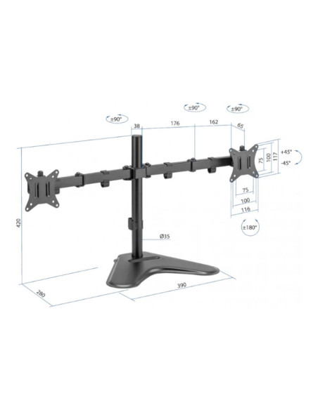 Soporte para monitores de 13" a 32" Iggual IGG317129