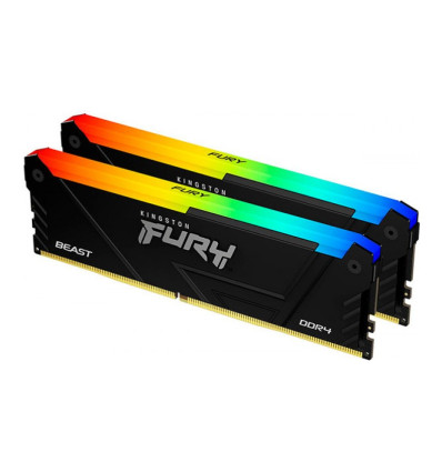 Kingston Fury Beast RGB 32GB (2x16GB) DDR4 3600MHz CL18 Intel XMP