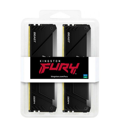 Kingston Fury Beast RGB 32GB (2x16GB) DDR4 3600MHz CL18 Intel XMP