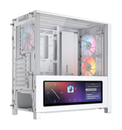 Corsair Frame 4000D LCD RS aRGB Blanca ATX Caja para PC