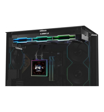 Lian Li Hydroshift II LCD-S 360TL Black Refrigeración Líquida PC