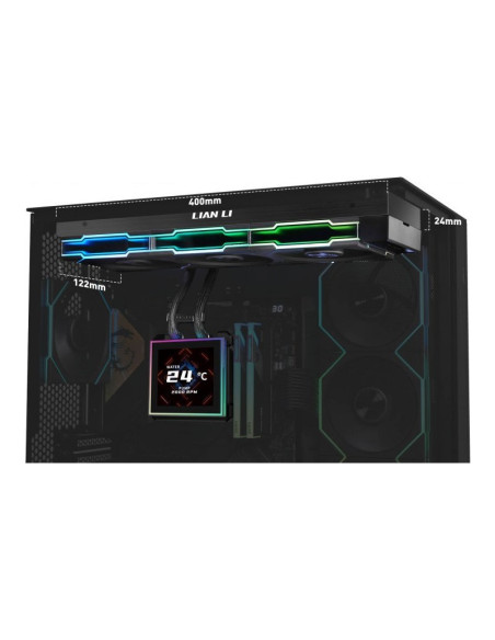 Lian Li Hydroshift II LCD-S 360TL Black Refrigeración Líquida PC