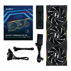 Lian Li UNI Fan TL Wireless aRGB LCD 120 Pack de 3 Ventiladores inverso PC inalámbricos