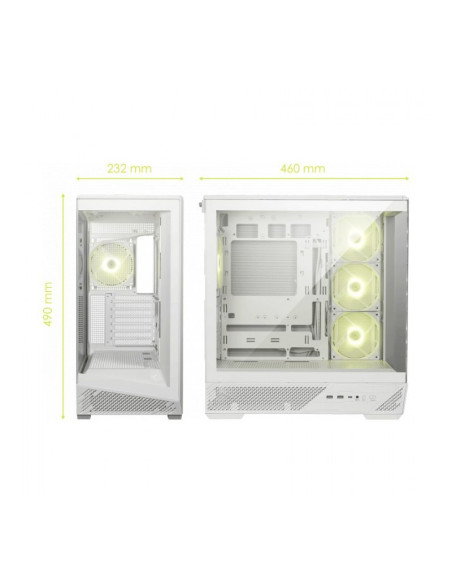 MSI MAG Pano 130R PZ Blanca ATX Caja para PC