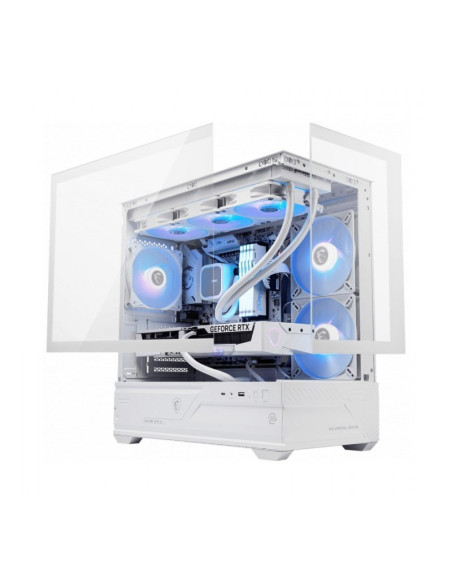 MSI MAG Pano M110R Blanca Micro-ATX Caja para PC