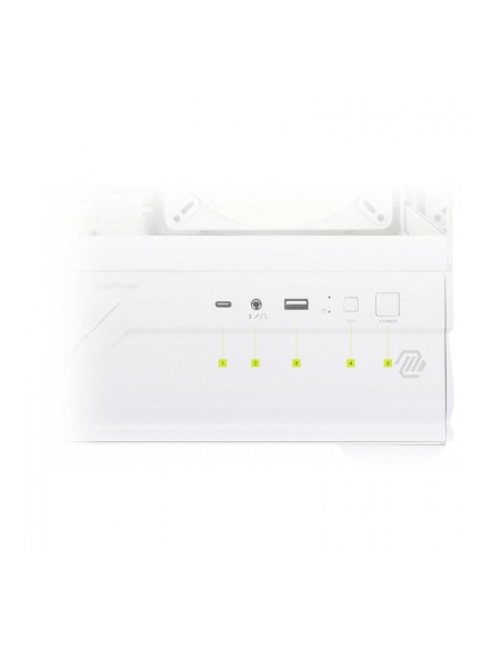 MSI MAG Pano M110R Blanca Micro-ATX Caja para PC