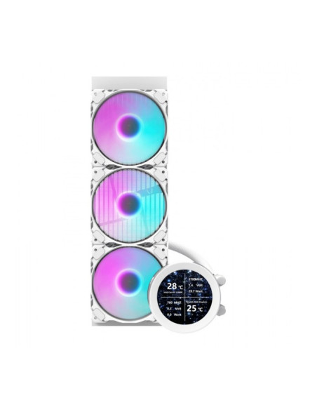 darkFlash Nebula DN-360S aRGB Blanca 360mm Refrigeración líquida PC