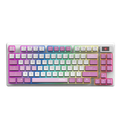 MSI Forge GK600 TKL Wireless Violet Teclado gaming inalámbrico