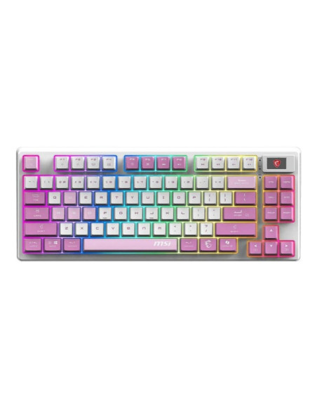 MSI Forge GK600 TKL Wireless Violet Teclado gaming inalámbrico