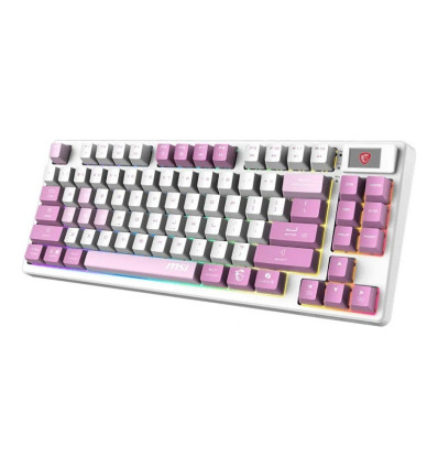 MSI Forge GK600 TKL Wireless Violet Teclado gaming inalámbrico