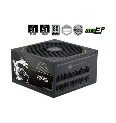 MSI MAG A1200PLS ATX 3.1 (PCIe 5.1) Fuente de alimentación 1200W