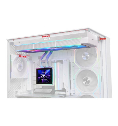 Lian Li Hydroshift II LCD-S 360CL White 360mm Refrigeración líquida PC