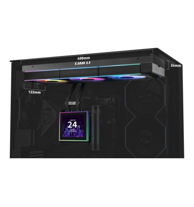 Lian Li Hydroshift II LCD-S 360CL Black 360mm Refrigeración líquida PC