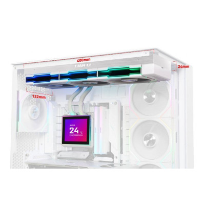 Lian Li Hydroshift II LCD-S 360TL White 360mm Refrigeración líquida PC