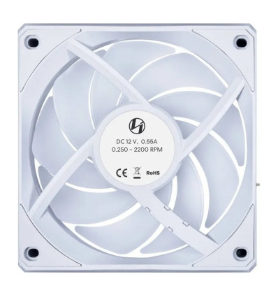 Lian Li UNI FAN CL120 Wireless RGB PWM White Pack de 3 ventiladores PC