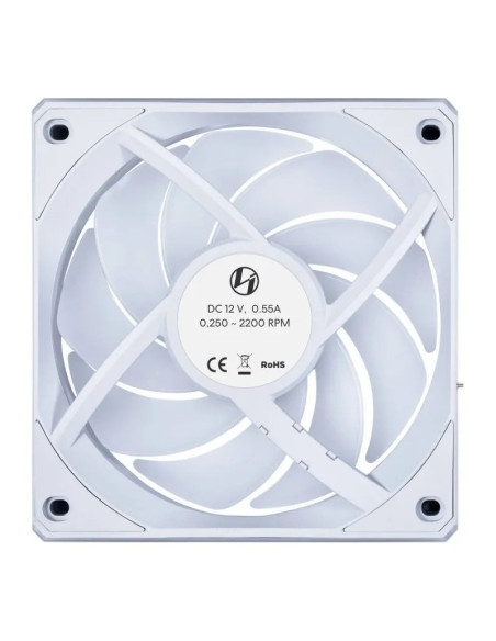 Lian Li UNI FAN CL120 Wireless RGB PWM White Pack de 3 ventiladores PC