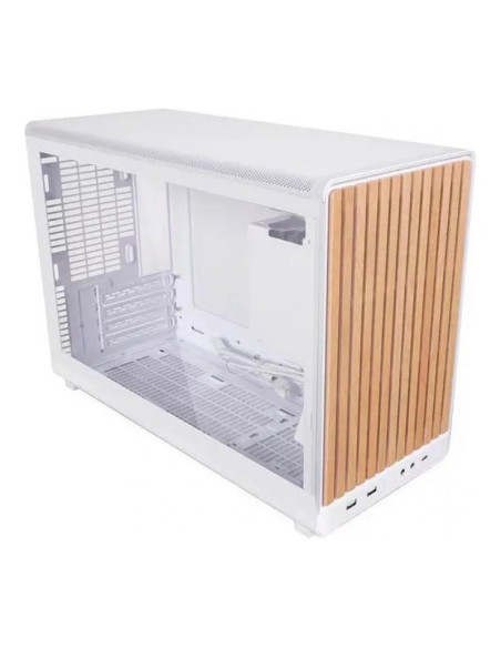 Lian Li A3 Wood Glass Blanca Micro-ATX Caja para PC