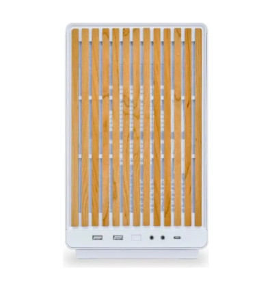 Lian Li A3 Wood Glass Blanca Micro-ATX Caja para PC