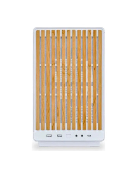 Lian Li A3 Wood Glass Blanca Micro-ATX Caja para PC