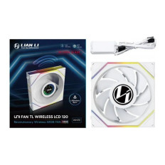 Lian Li Uni FAN TL Wireless aRGB LCD 120 Reverse Blanco 120mm Ventilador PC