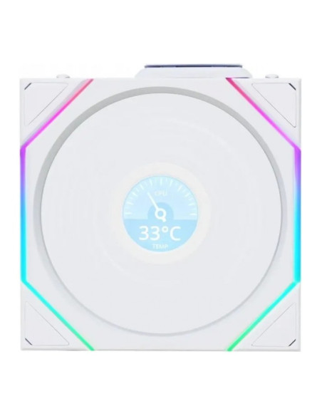 Lian Li Uni FAN TL Wireless aRGB LCD 120 Reverse Blanco 120mm Ventilador PC