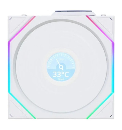 Lian Li Uni TL120 LCD Blanco 120 mm Ventilador PC
