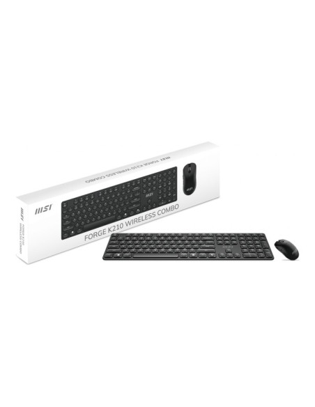 Pack teclado + ratón inalámbrico MSI Forge K210 Wireless