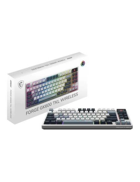 Teclado inalámbrico MSI Forge GK600 TKL Wireless Sky