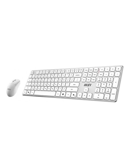 Pack teclado + ratón inalámbrico MSI Forge K210 Wireless Blanco