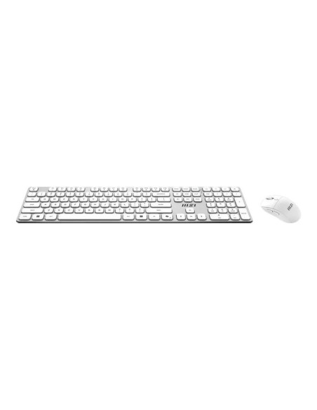 Pack teclado + ratón inalámbrico MSI Forge K210 Wireless Blanco