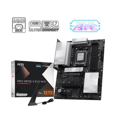 MSI Pro X870E-S Evo WiFi Socket AM5 ATX