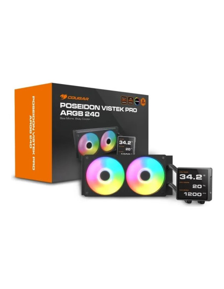 Cougar Poseidon Vistek Pro ARGB 240 Black 240mm Refrigeración líquida PC