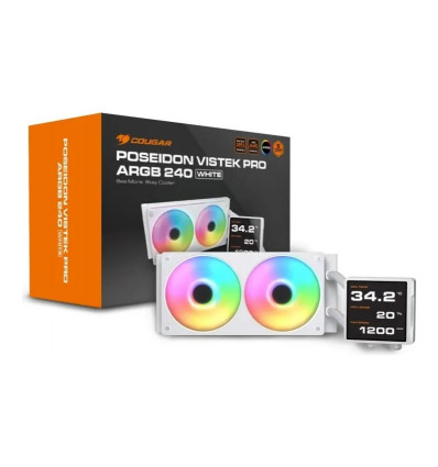 Cougar Poseidon Vistek Pro ARGB 240 White 240mm Refrigeración líquida PC