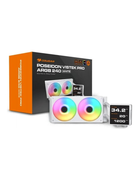 Cougar Poseidon Vistek Pro ARGB 240 White 240mm Refrigeración líquida PC