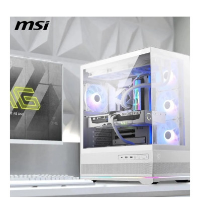 MSI MAG Pano M110R Blanca Micro-ATX Caja para PC