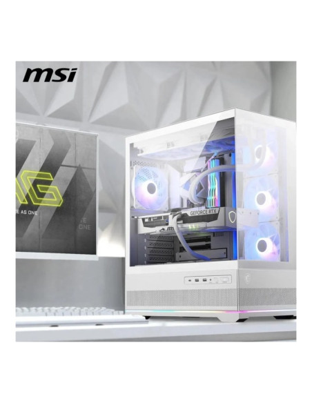 MSI MAG Pano M110R Blanca Micro-ATX Caja para PC