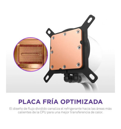 NZXT Kraken Plus 360 RGB Blanca 360mm Refrigeración líquida PC