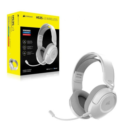 Auriculares Corsair HS35 v3 Blancos Wireless