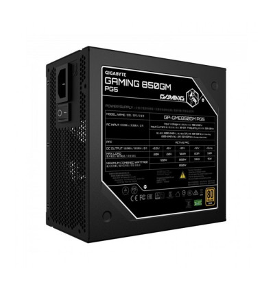 Gigabyte 850GM PG5 ATX 3.1 (PCIe 5.1) Fuente de alimentación 850W