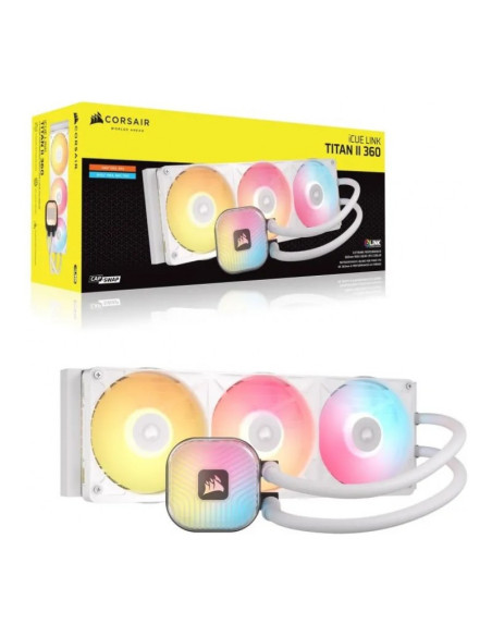 Corsair iCUE Link TITAN II 360 RX RGB Blanca Refrigeración Líquida PC